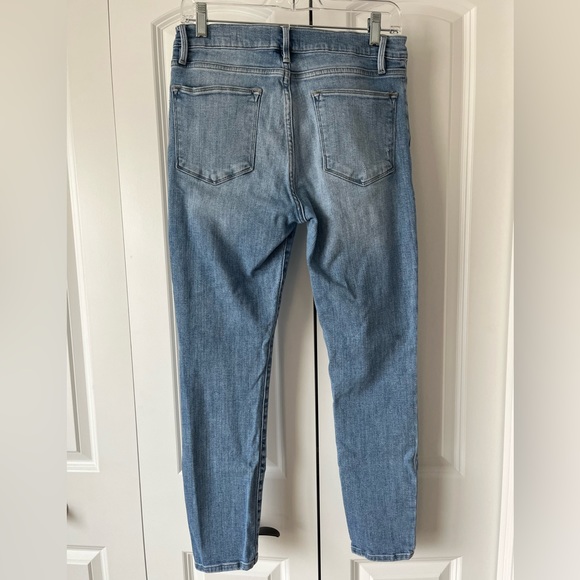 FRAME Le High Skinny Jeans- Light Wash- Distressed- Size 29 - Picture 3 of 6